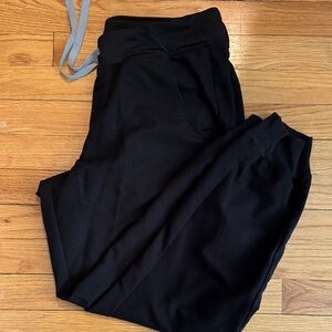 Figs Zamora 2.0 Black Jogger Scrub Pants Medium Petit